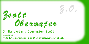 zsolt obermajer business card